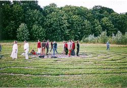 Labyrinth im Leipziger Küchenholz Bild