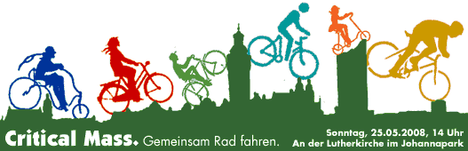 Critical Mass. Gemeinsam Rad fahren. Bild