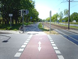 Radweg Lützner Straße Bild