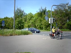Radweg Lützner Straße Bild
